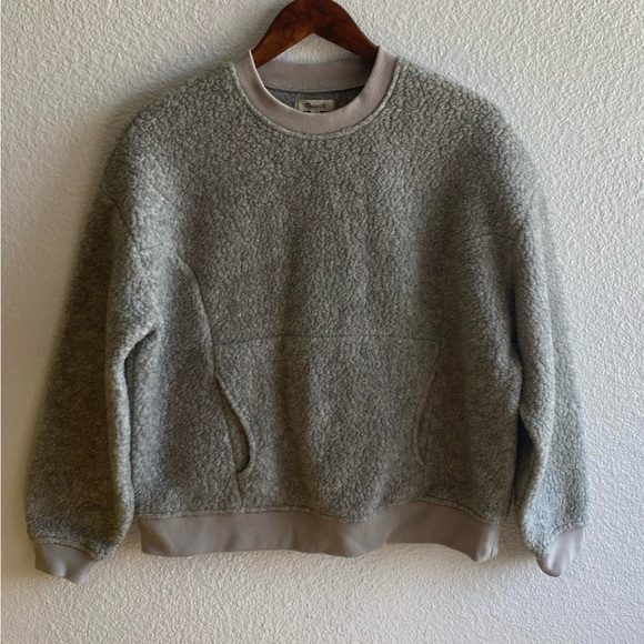 Madewell Tops - Madewell Polar Fleece Sherpa Sweatshirt Women’s Size S